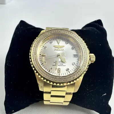 Invicta Pro Diver 38262 Women's Watch 36mm, 0.74 Ct Diamonds, Gold Auto - Thumbnail 2