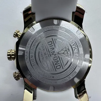 Invicta Pro Diver 38002 Men's Watch 0.6216ct Diamond 50mm White Gold-Tone Quartz - Thumbnail 6