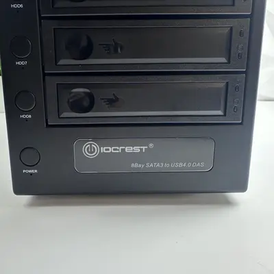IOCREST 8-Bay SATA3 to USB4.0 DAS Enclosure 40Gbps Type-C 3.5" 2.5" SY-ENC50129 - Thumbnail 5