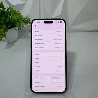 iPhone 15 Plus | 128GB | Black Titanium | Unlocked - Thumbnail 5