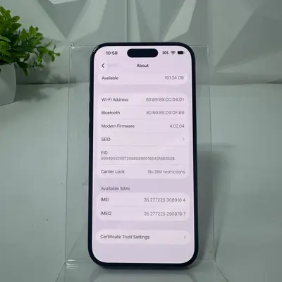 iPhone 15 Pro | 128GB | Black Titanium | Unlocked - Thumbnail 5