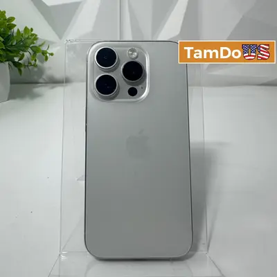 iPhone 15 Pro | 128GB | White Titanium | Unlocked - Good - Real photo at TamDo.us