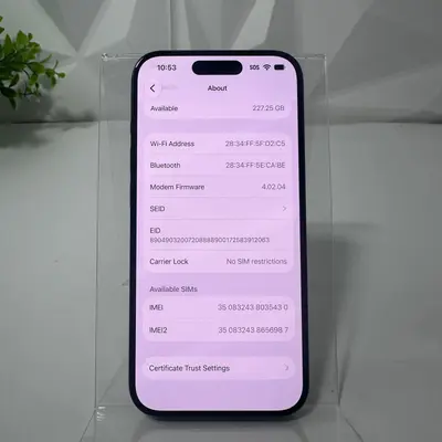 iPhone 15 Pro | 256GB | Black Titanium | Unlocked - Thumbnail 7