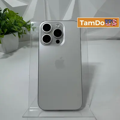 iPhone 15 Pro | 256GB | White Titanium | Unlocked - Good - Real photo at TamDo.us