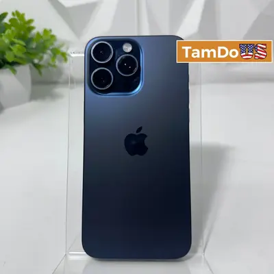 iPhone 15 Pro Max | 256GB | Unlocked | Blue Titanium - Good - Real photo at TamDo.us