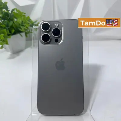 iPhone 15 Pro Max | 256GB | Unlocked | Natural Titanium - Good - Real photo at TamDo.us