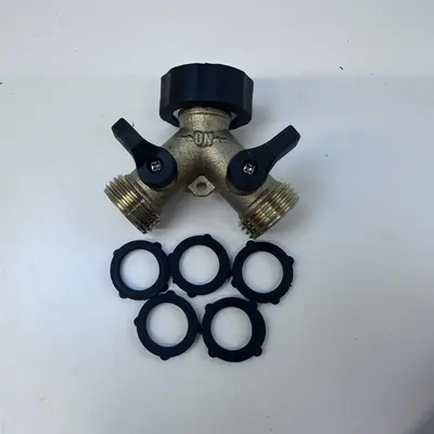 IPOW Solid Brass Hose Nozzle – Comfort Grip, Adjustable Spray Pattern - Thumbnail 4