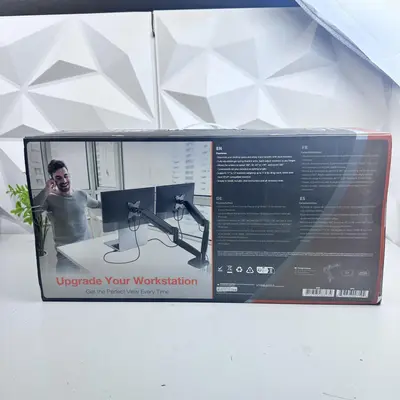 j5create JTSA102 Ergonomic Dual Monitor Mount Stand - Thumbnail 5