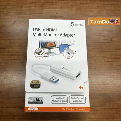 J5create USB to HDMI Multi-Monitor Adapter - New - Real photo at TamDo.us