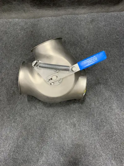JACOB Two way valves with inlet collar - asymmetrical - hand operated - Thumbnail 2