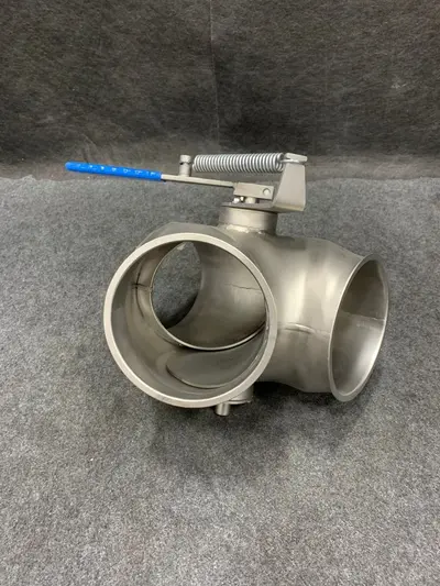 JACOB Two way valves with inlet collar - asymmetrical - hand operated - Thumbnail 3