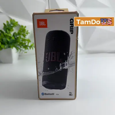 JBL GRIP Portable Bluetooth Speaker Waterproof IP68 14H Battery Black - Thumbnail 1