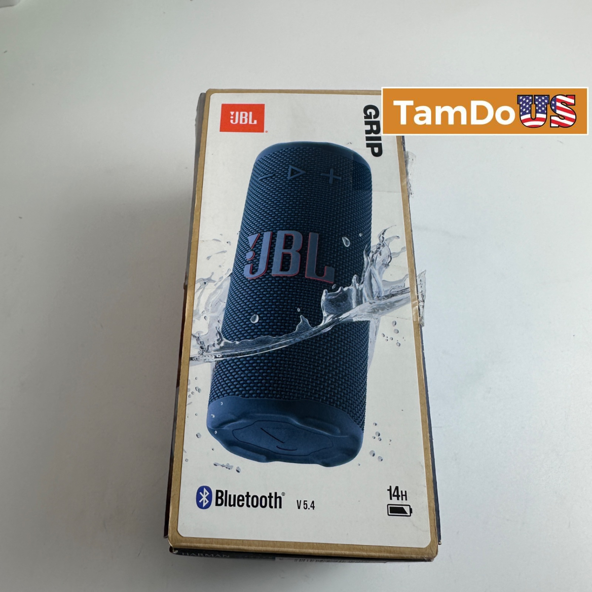 JBL Grip Portable Bluetooth Speaker Waterproof IP68 14H Battery Blue - Photo 1 - Real photo at TamDo.us