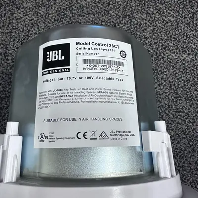 JBL Professional Control 26CT 6.5 Inch Coaxial Ceiling Speaker 70V/100V White - Thumbnail 2