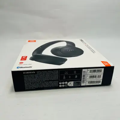 JBL TUNE 520BT Wireless Headphones – Bluetooth, 57H Battery, Pure Bass, Black - Thumbnail 4