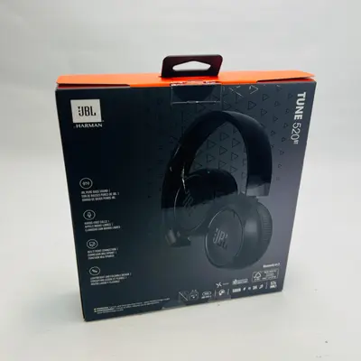 JBL TUNE 520BT Wireless Headphones – Bluetooth, 57H Battery, Pure Bass, Black - Thumbnail 2