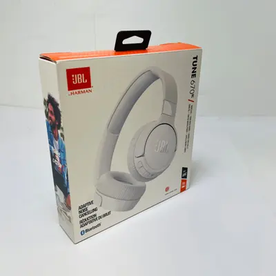 JBL Tune 670NC Wireless Adaptive Noise Cancelling Headphones Bluetooth White - Thumbnail 8