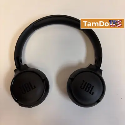JBL Wireless Over-Ear Headphones Black | Bluetooth Stereo Headset Deep Bass - Thumbnail 1
