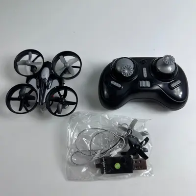 JJRC H36 Mini RC Drone 2.4GHz 6-Axis Gyro Quadcopter Protective Guards Blue - Thumbnail 2