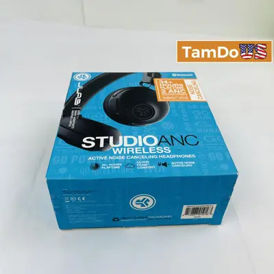 JLab Studio ANC Wireless Headphones, 34+ Hr Bluetooth, On-Ear ANC - Thumbnail 1