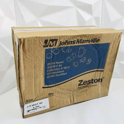 Johns Manville Zeston PVC Fitting Covers – Insulated Tee & Valve Jackets - New - Real photo at TamDo.us