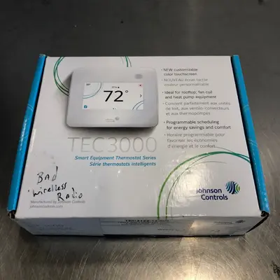 Johnson Controls Tec3000 Smart Thermostat - New Open Box - Real photo at TamDo.us