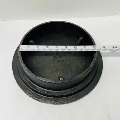 Jones Stephens S36-008 Cast Iron Sewer Cleanout Frame & Cover 8" Lid Assembly - Thumbnail 4