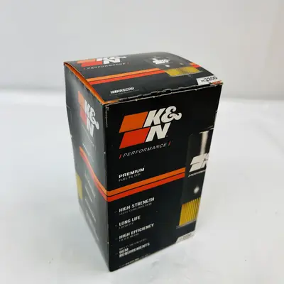 K&N PF-2200 In-Line Fuel Filter – Universal High-Flow Gas Filter for EFI/Carb Engines - Thumbnail 1