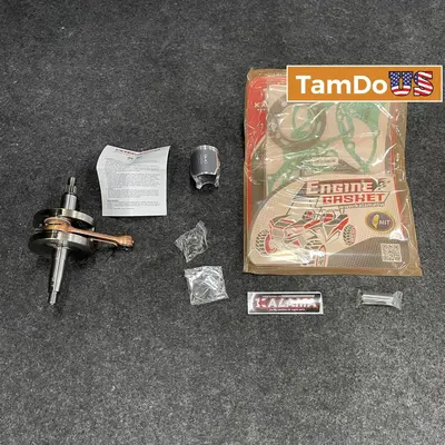 Kalama 2 Stroke Engine Rebuild Kit Crankshaft Assembly w/ Piston Gaskets - Thumbnail 1