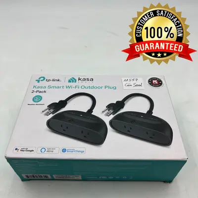 TP-LINK Kasa Smart Wi-Fi Outdoor Plug (2-Pack) - Thumbnail 1