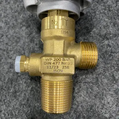 KASWELD Oxygen Cylinder – WP 200 BAR DIN 477 25E ISOV (11/23) - Thumbnail 7