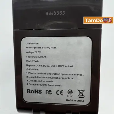 KEEPTOP V6 21.6V Replacement Battery 3800mAh - Thumbnail 7