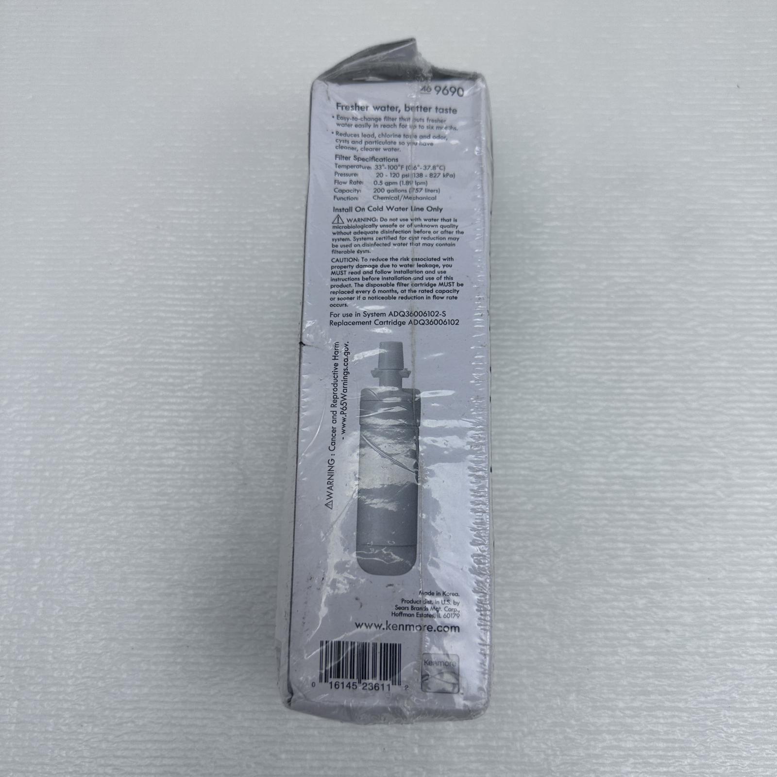 KenmoreClear Refrigerator Water Filter 46-9690 Replacement (Lot of 2) OEM Quality - Photo 1 - Real photo at TamDo.us
