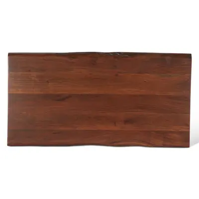 Kennedy 50" Coffee Table, Walnut Base, Black Powder Coated Metal Frame - Thumbnail 3