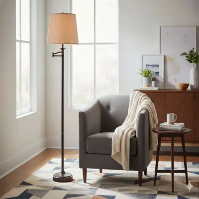 Kenroy Home 32215CBZ Floor Lamp 59" Height Classic Bronze Finish - Thumbnail 5