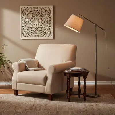 Kenroy Home Adjustable Swing Arm Floor Lamp 59" Bronze Finish - Thumbnail 2