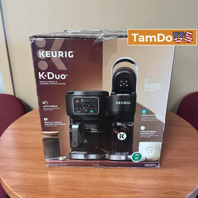 Keurig K-Duo Coffee Maker Single Serve & 12-Cup Carafe MultiStream Black - Excellent - Real photo at TamDo.us