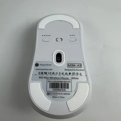 Keychron M3 Mini Wireless Mouse 26000 DPI 1000Hz 55g Ultra Lightweight White Box - Thumbnail 5