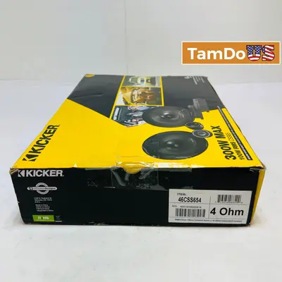 Kicker 46CSS654 CS Series 6.5" Component Speaker System, 300W MAX, 4-Ohm - Thumbnail 1