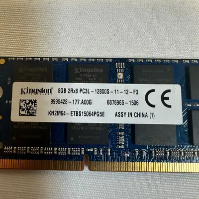 Kingston 8GB DDR3L 1600MHz SO-DIMM Laptop RAM PC3L-12800S 2Rx8 - Thumbnail 3