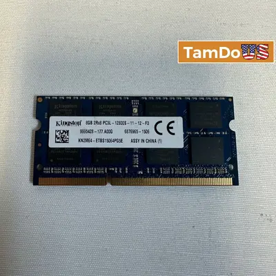 Kingston 8GB DDR3L 1600MHz SO-DIMM Laptop RAM PC3L-12800S 2Rx8 - Excellent - Real photo at TamDo.us
