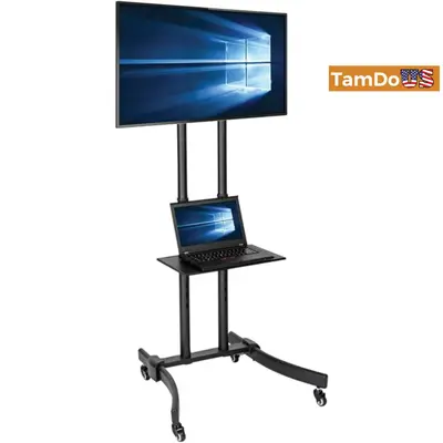Tripp Lite Mobile Flat-Panel TV Floor Stand Cart Height-Adjustable LCD 32"-70" Displays - Thumbnail 1