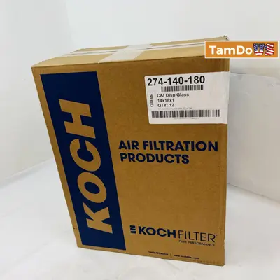 Koch Filter Fiberglass Panel, 14"x18"x1" (QTY: 12) - New - Real photo at TamDo.us