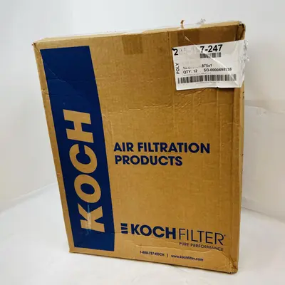 Koch Filter Panel, Disp, C and I, 19.875"x24.875"x1" (QTY: 12) - Thumbnail 5