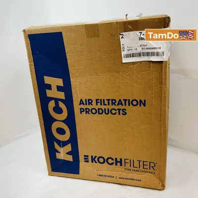 Koch Filter Panel, Disp, C and I, 19.875"x24.875"x1" (QTY: 12) - New - Real photo at TamDo.us