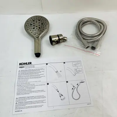Kohler Multifunction Handshower 3-Spray Brushed Nickel Shower Head - Thumbnail 3