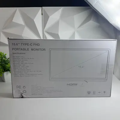 KYY K3 15.6" FHD Portable Monitor, 1080P IPS, Type-C Mini HDMI Built-in Speakers - Thumbnail 7