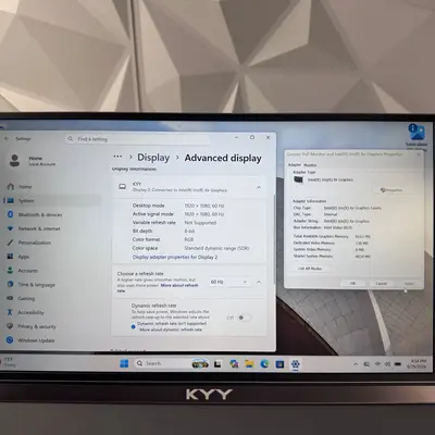 KYY K3 15.6" FHD Portable Monitor, 1080P IPS, Type-C Mini HDMI Built-in Speakers - Thumbnail 4