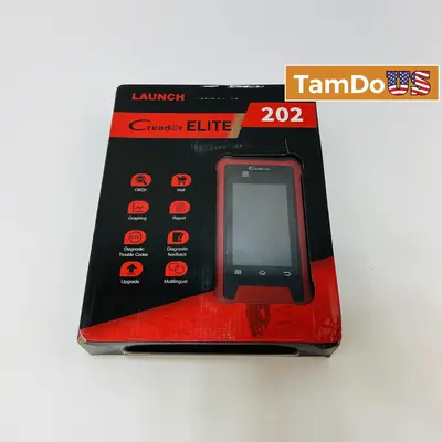 LAUNCH Creader Elite 202 OBD2 Diagnostic Scan Tool 4" Touch Screen Android - New Open Box - Real photo at TamDo.us