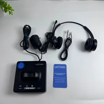 Leitner LH275 Wireless Dual-Ear Headset Office Telephone Computer Headset - Thumbnail 2